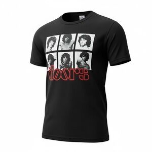 Alstyle Black Tee with Red Graphic The Door’s